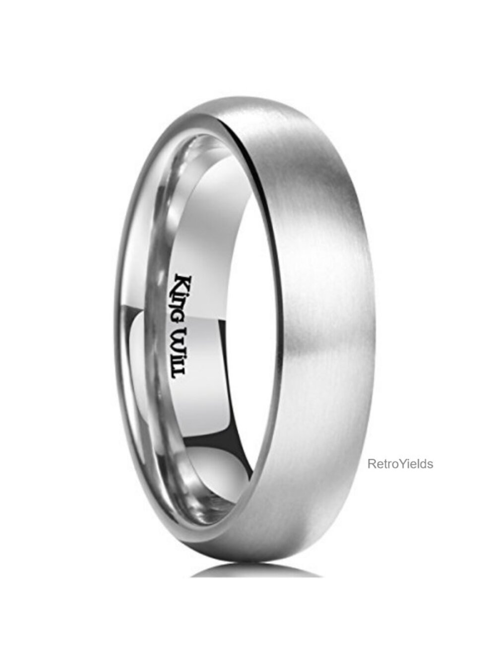 Titanium Wedding Band Men's Comfort Fit Brushed Matte Ring